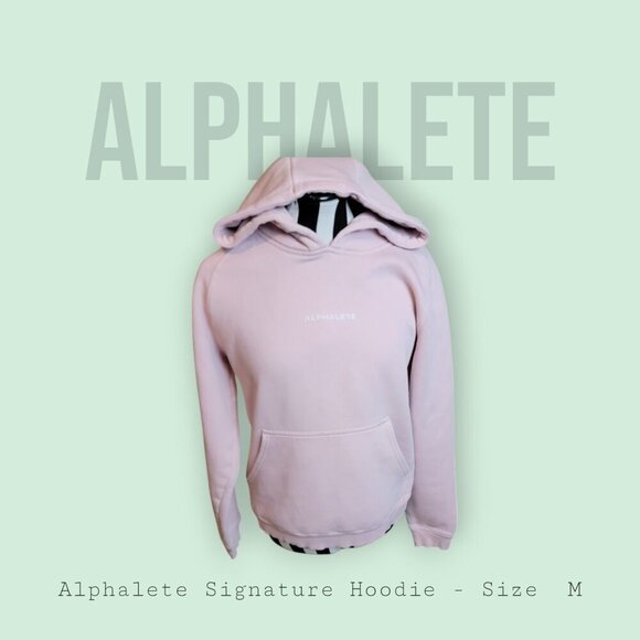 Alphalete Signature Hoodie - Pink - Size M - Picture 1 of 8